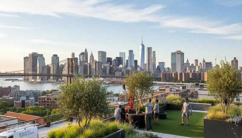 Landscaping service in Staten Island, NY for lawn care, garden design, and property maintenance