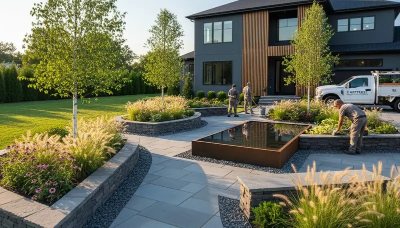Landscaping service in Staten Island, NY for professional lawn care and property maintenance