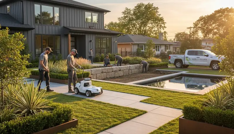 Landscaping service in Staten Island, NY for residential lawn care and garden maintenance
