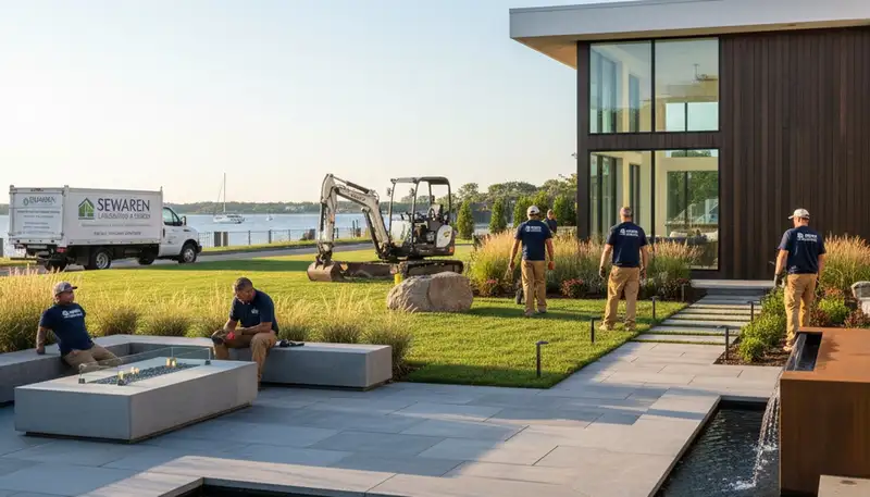 Landscaping service in Staten Island, NY for residential yard maintenance and property care