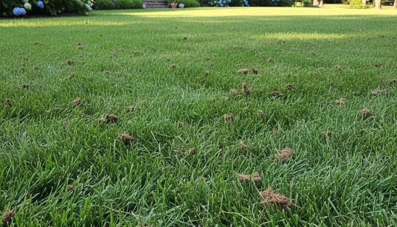 Staten Island NY lawn recovering after professional aeration showing dense green grass and healthy turf growth